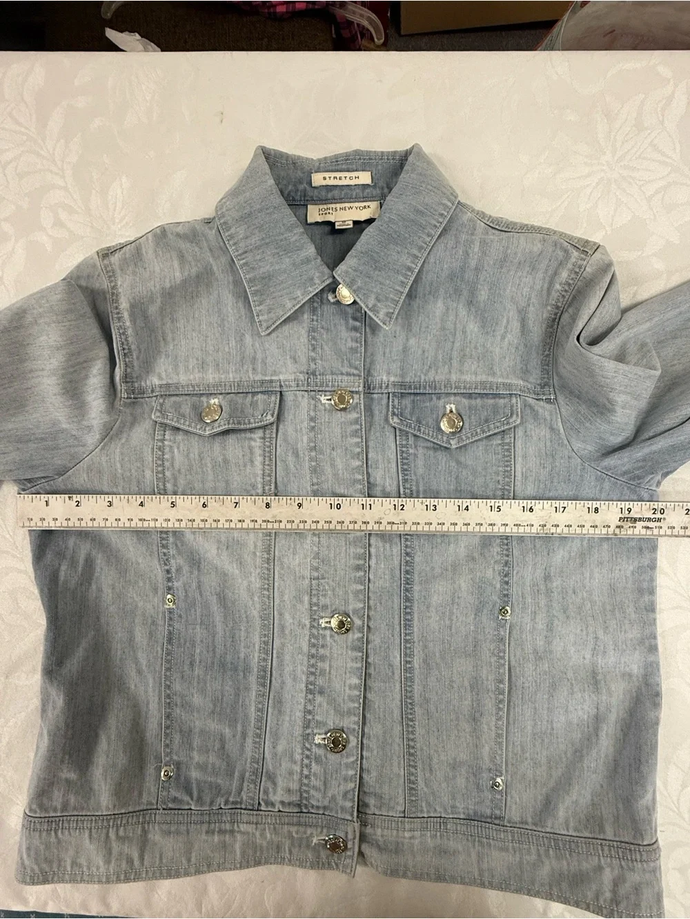 Jones New York Light Wash Denim Jacket